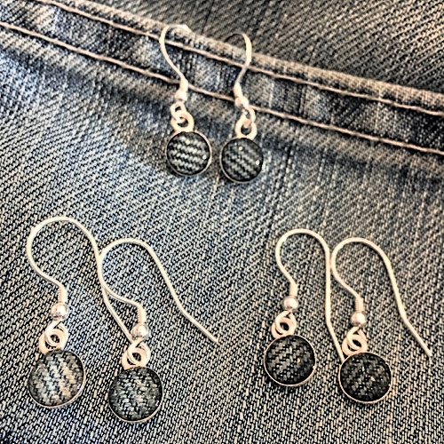 Denim örhänge